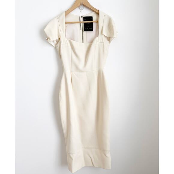 Roland Mouret Galaxy Dress Ivory Classic Vintage US 6 - Picture 2 of 7